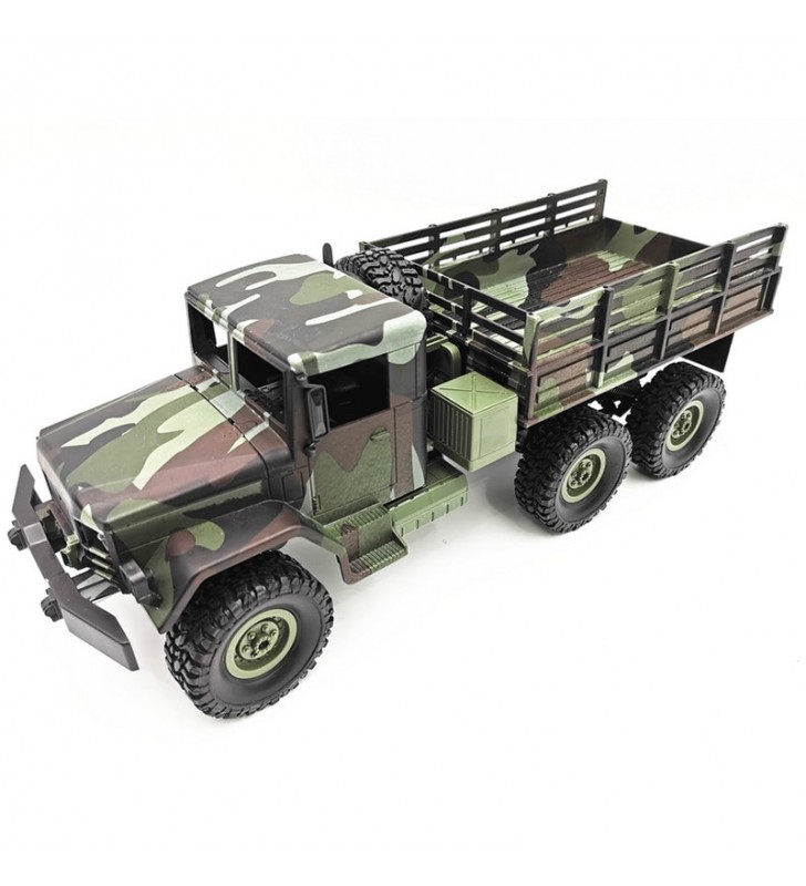MN77 1/16 2.4G 4WD RC รถ LED Light Camouflage ทหาร Off-Road รถบรรทุก RTR ของเล่น35กม./ชม.ความเร็วสูงรถสำหรับของขวัญเด็ก