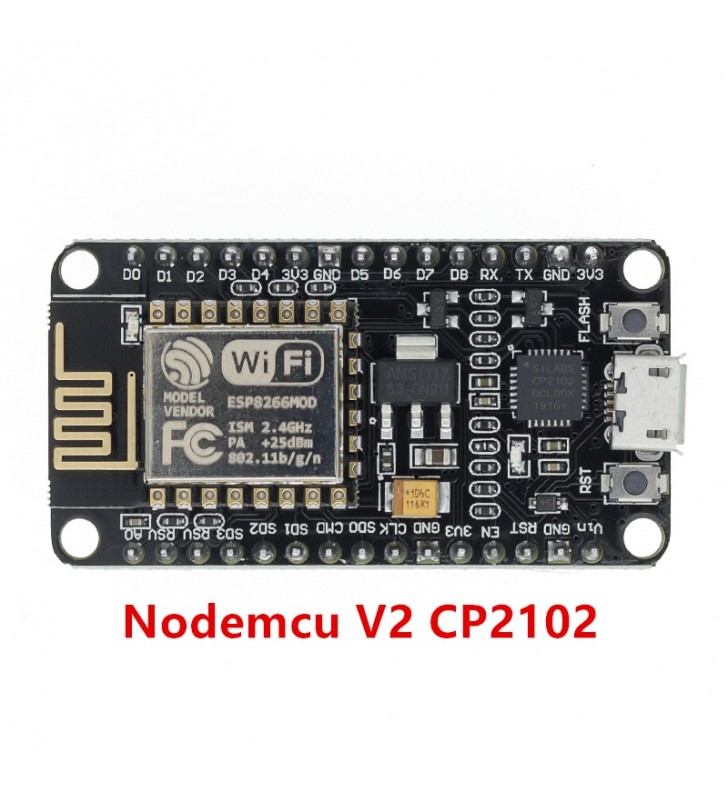 โมดูลไร้สายCH340/CP2102 NodeMcu V3 V2อินเทอร์เน็ตLua WIFIของคณะกรรมการพัฒนาการจากESP8266 ESP-12E Pcbเสาอากาศ (NodeMcu V2 CP2102)